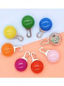 PETSIN 1pc Random Pet Luminous Pendant Anti-Lost Tag, Light Up Your Dog's Night Walks! - Multicolor - View 7