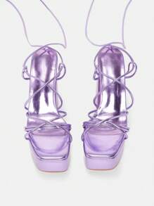 CUCCOO SZL Women's High Heel Sandals Vacation Shoes Summer Party Baddie Chic Gorgeous Style Halloween Christmas Fall Disco Party Sxy Night Out