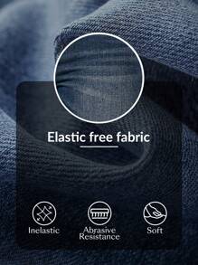 Women High Waist Casual Wide Leg Jeans - Dark Wash - View 7
