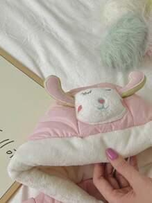 Baby Girl Adorable And Chic Sheep Padded Coat - Pink - View 4