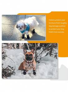 PETSIN 1 zestaw/4 szt. Obuwie dla zwierząt, oddychające letnie buty, kalosze, antypoślizgowe buty dla psów i kotów, ochraniacze na stopy dla zwierząt, buty do użytku wewnątrz/na zewnątrz