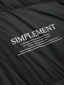 DAZY Women Hooded With Letter Print And Drawstring, Winter Jacket Women Coats - Black - View 10