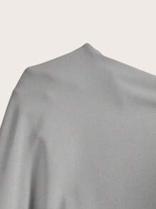SHEIN EZwear Light Grey Knit Bodycon Dress - Light Grey - View 5