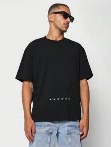 SUMWON Tee With Front Print And Back Monogram Print