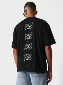 SUMWON Tee With Front Print And Back Monogram Print