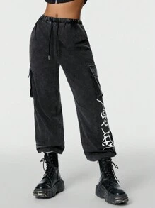 Coolane Fashionable Street Style Pants Suitable For Spring And Summer Outfits - Black - View 6