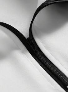 PAVTROS 男士字母图案拼色时尚 Polo 衫，适合夏季外出、送给朋友