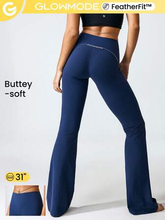 GLOWMODE 31" FeatherFit™ do Groove Kontrola brzucha Rozbłyśnięte Sztylpy Nisko Joga