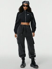 Coolane Fashionable Street Style Pants Suitable For Spring And Summer Outfits - Black - View 3