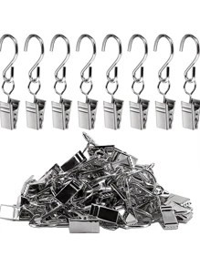 10入組S型掛鉤，鐵絲S形掛鈎，窗簾掛勾，浴室淋浴窗簾，門口S形掛鈎 - 多色 - 查看 4