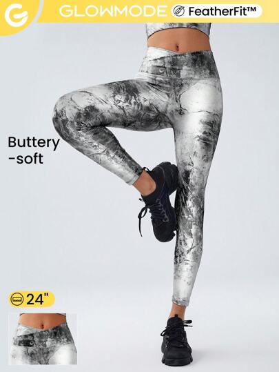 GLOWMODE 24英吋featherfit™跨越式打底褲