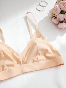 5 chiếc áo ngực không dây màu trơn có dây đeo spaghetti cho nữ - Nhiều màu - Xem 4