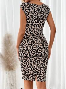 SHEIN Clasi 女士隨機印花簡約日常禮服 - 彩色 - 查看 2