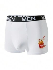 Quần lót Boxer dệt in chữ cho nam (5 chiếc/bộ) - Nhiều màu - Xem 4