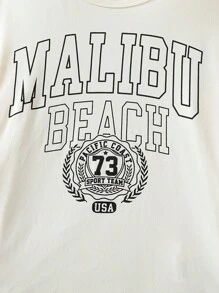 2pcs/Set Tween Boy Simple Black & White Patchwork Sleepwear, Long Sleeve Shirt & Pants, Casual & Comfy - Multicolor - View 3