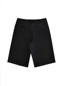 Men's Loose Fit Casual Denim Shorts Jorts With Side Pockets
