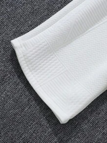 SHEIN Quần âu in họa tiết đơn giản cho bé trai tuổi teen - trắng - Xem 4
