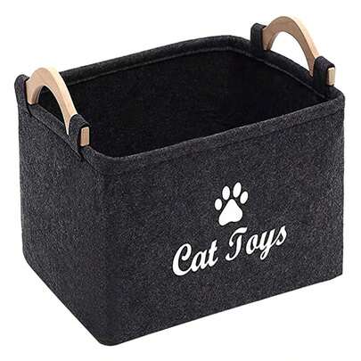 PETSIN Pet Supplies Storage Box For Cats And Dogs, Pet Toy Organizer