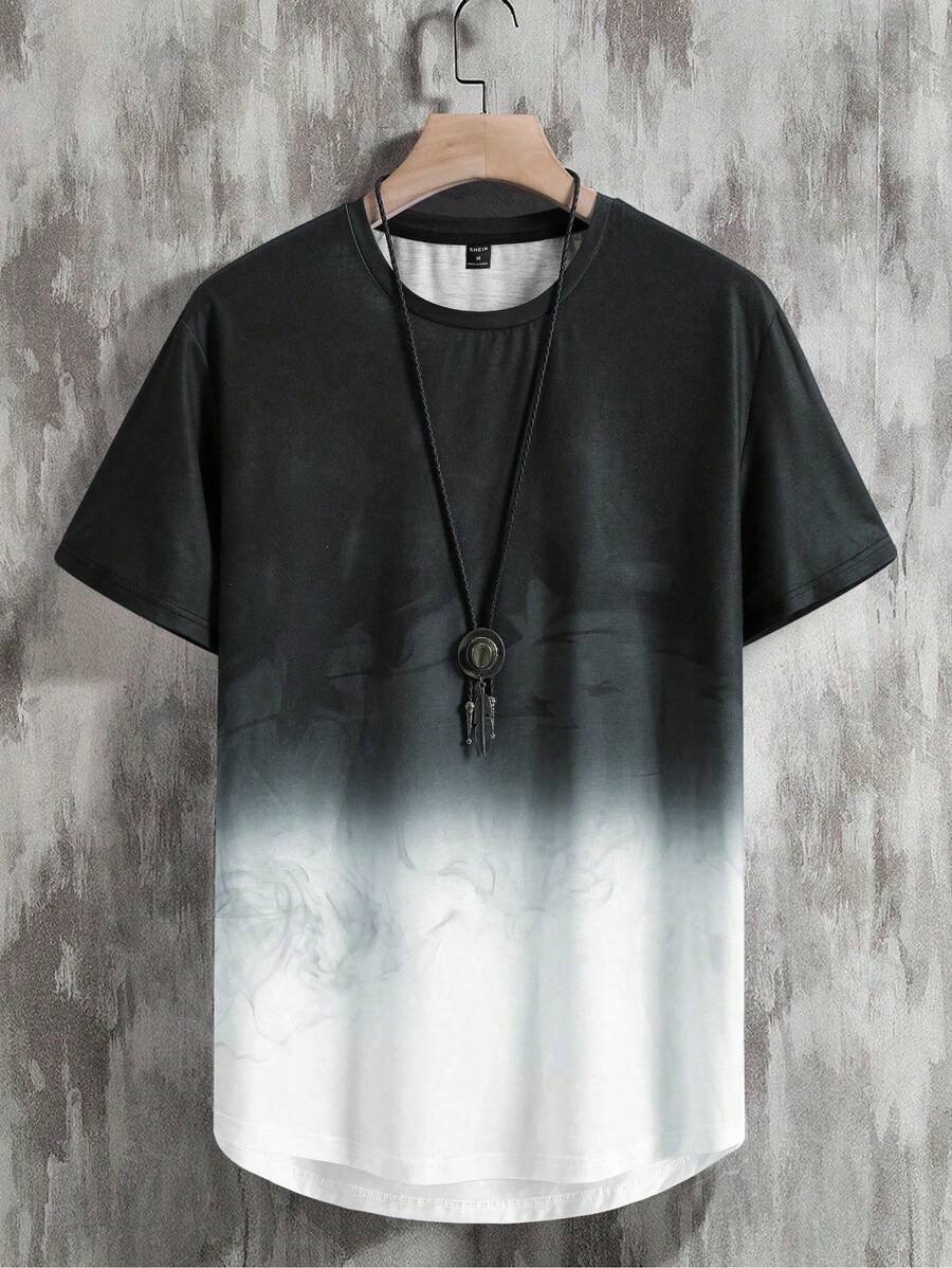 Men's Gradient Color T-shirt