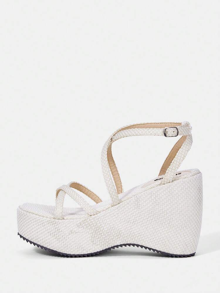 Women's Fashion Round Toe Wedge Heel Thick Bottom Sandals