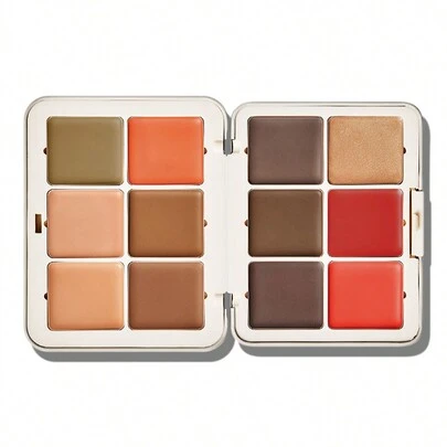 SHEGLAM All About That Face Multifunctional Face Palette-Mocha Sculpt All About That Face Multifunctional Face Palette-Mocha Sculpt 12-Color Glowy Finish 3-In-1 Multi-Use Palette Blendable Concealer Base Blush Contour Highlighter Corrector Cover Acne Spot High Coverage Non-Fading Flawless Portable Face Makeup Brand Beauty Makeup Face Paint Cosmetic For Women Girls Perfect For Spring Summer Ideal For Y2K Fancy Fashion Suitable For Birthday Mother'S Day Gift Rave Party Ready Best Color