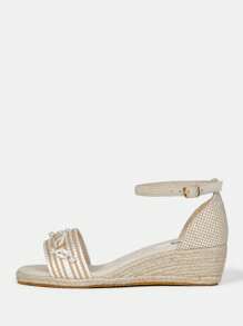 Styleloop Women's Wedge Heel Platform Sandals - Brown - View 1