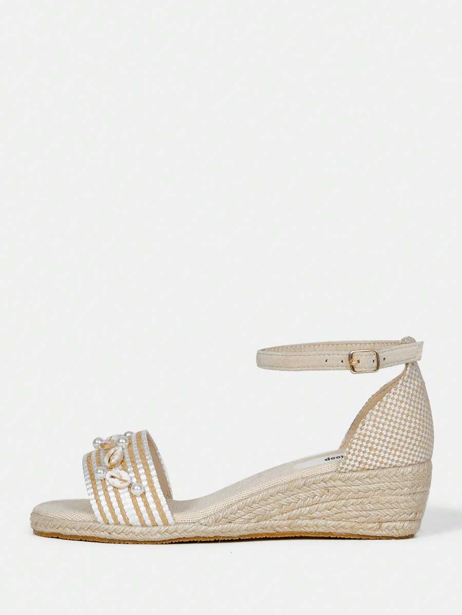 Styleloop Women's Wedge Heel Platform Sandals - Brown - View 1