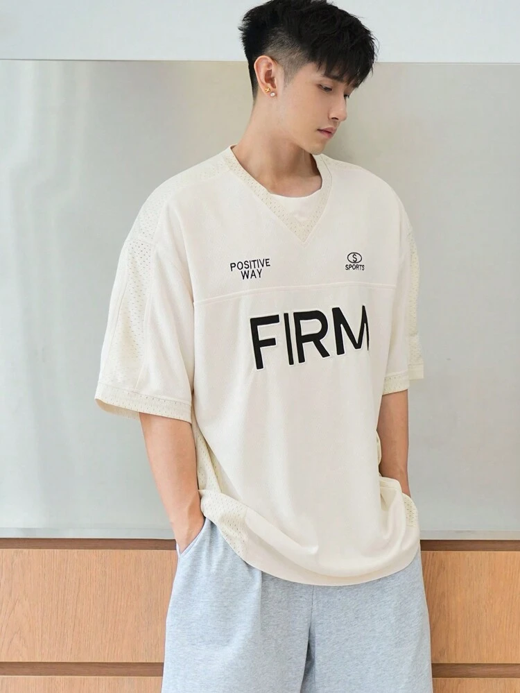 Men's Summer Letter Printed T-Shirt Back To School