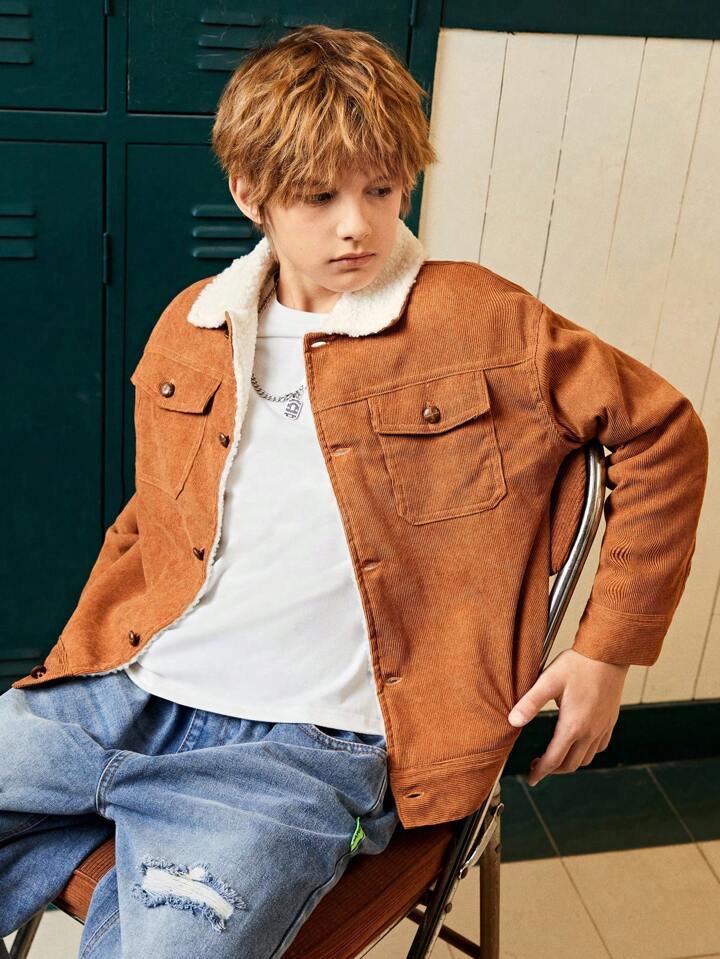 Corduroy jacket boys clearance