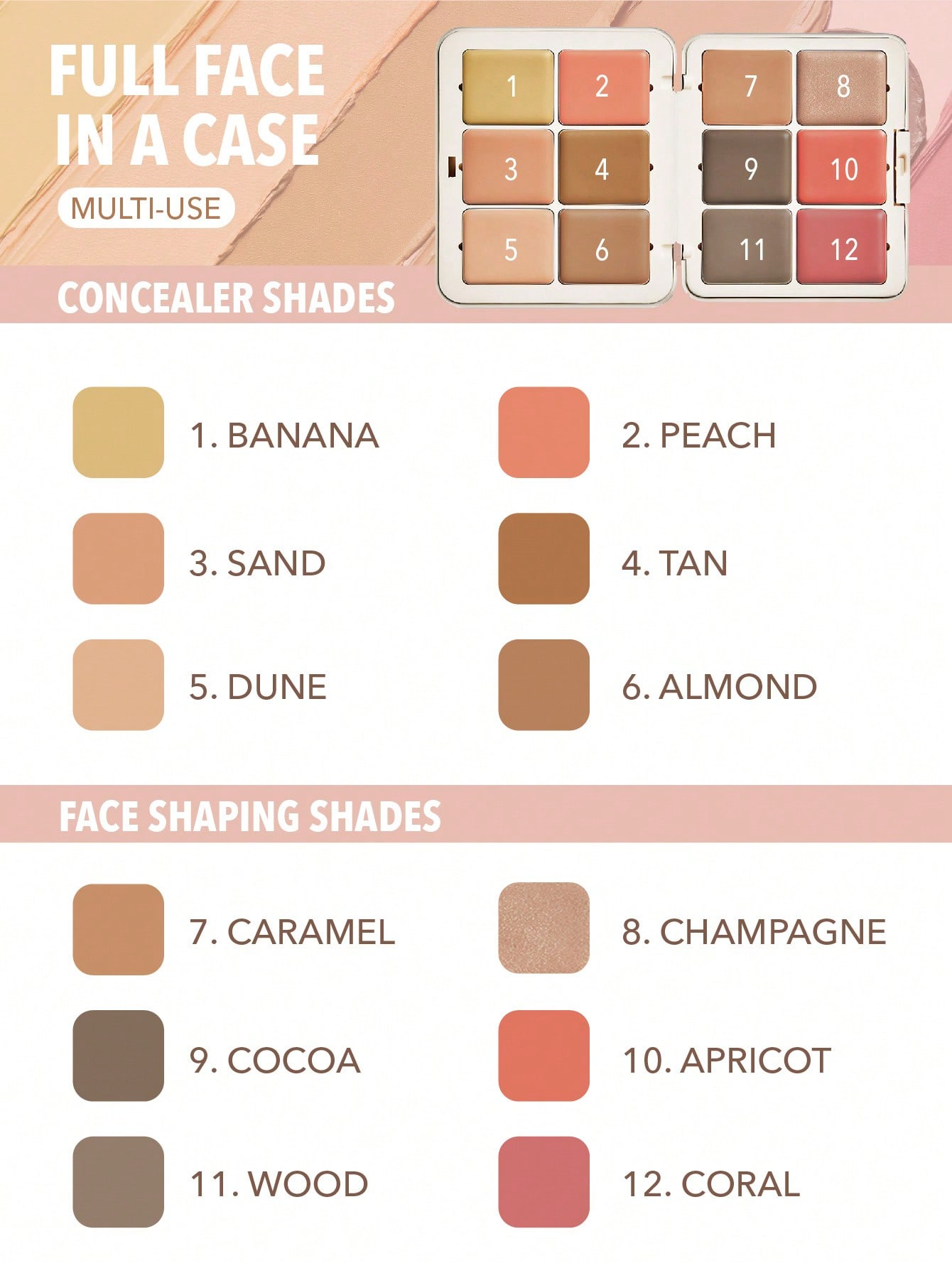 All About That Face Multifunctional Face Palette-Vanilla Sculpt 2