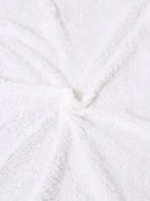 SHEIN Teen Girls Casual Simple Style Urban Fleece Jacket Coat With Warm Padding