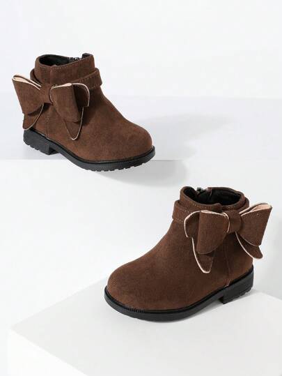 24 秋冬西部牛仔风格靴子，全新耐用舒适平底高跟婴儿靴，温暖百搭，适合圣诞节