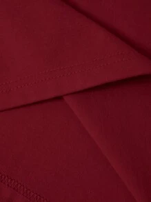 SHEIN BASICS 女士無肩帶修身紧身晚宴裙 - 紅色 - 查看 9