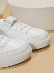 Fashionable Unisex Casual Hook And Loop Slip On Sneakers For Kids, Perfect For Back-To-School Season