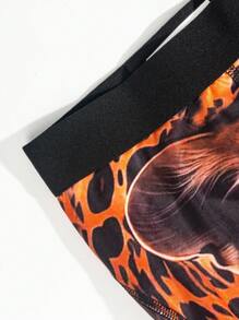 Manfinity Quần lót nam boxer dài in hàng ngày - Nhiều màu - Xem 3