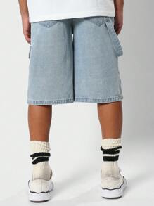 SUMWON Denim Cargo Jort - Blue - View 4