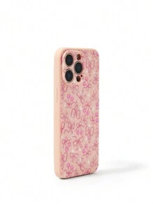 Ashley Baxter Carcasas de teléfono rosas con diseño de arco, cereza y gráficos lindos y de moda para artistas - Rosa - Ver 2