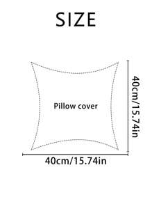 1 Vỏ Gối Đầm, Vỏ Gối Trang Trí Cá Tính Cho Ghế Sofa, Gối Ném, Lõi Gối Không Bao Gồm - trắng - Xem 3