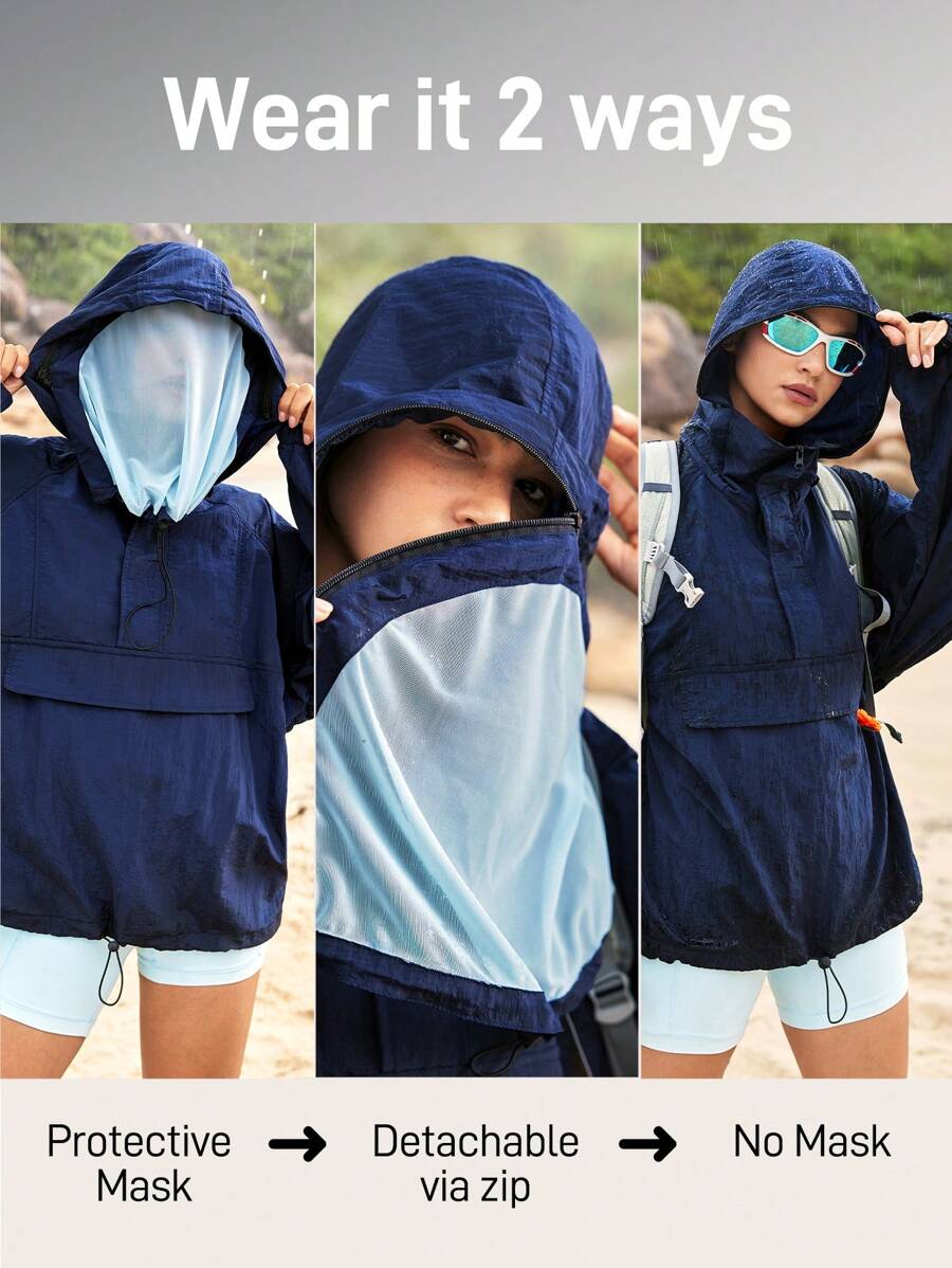 In My Nature Ladies' Plain And Simple Everyday Outdoor Jacket, Regular Fit - Navy Blue - View 1