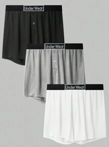 Bóxers tejidos para hombre surtidos para uso diario (paquete de 3)