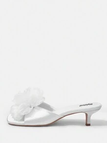 Styleloop Women's High-Heeled Sandals - White - View 4