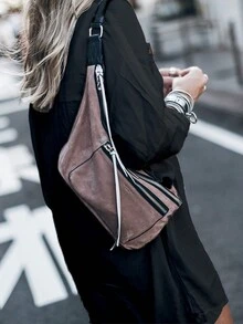 女式纯色简约休闲长袖纽扣衬衫 - 黑色 - 查看 2