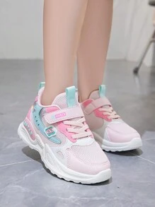 女童運動鞋，採用勾鈎環設計，舒適時尚，休閒風格 - 粉色 - 查看 5