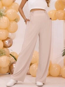 Joyfunear Casual And Comfortable Maternity Light-Colored Long Pants
