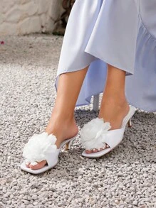 Styleloop Women's High-Heeled Sandals - White - View 3