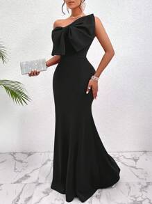 SOLERSUN One Shoulder Big Bow Front