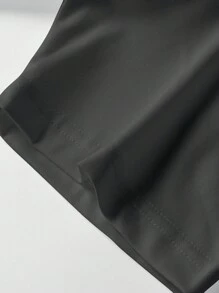 SHEIN EZwear Plus Size Cherry Print Graphic Round Neck Short Sleeve Loose Fit T-Shirt, Casual Plus Size Suitable For Going Out - Grey - View 4