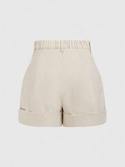 Fairycore Plus Size Summer Casual Bee Embroidery Shorts, School