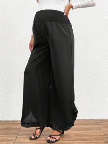 SHEIN Solid Color Maternity Casual Daily Pants