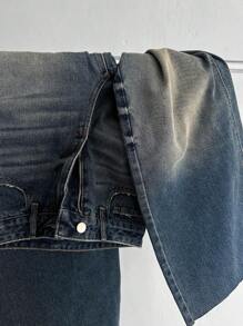 DAZY Women's Solid Color Simple Daily Wear Jeans,Baggy Jeans - Medium Wash - View 7